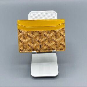 Goyard Yellow and Brown Card Holder